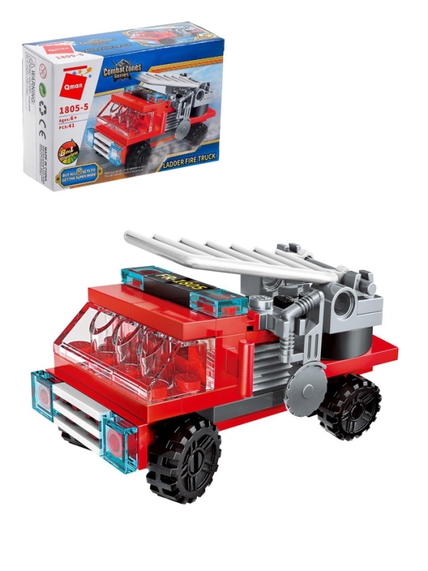 Конструктор Пожарные  Конструктор Пожарные "Транспорт", 1805-5  41 деталь