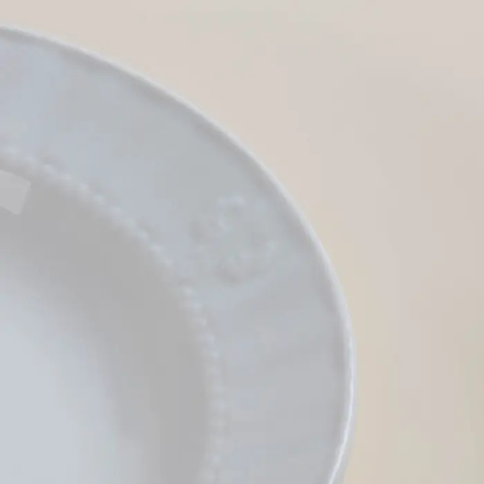 Тарелки SL Home &laquo;Винтаж фрэнч&raquo;, d=22.5 см, набор 2 шт., фарфор, белые