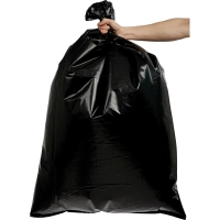 Мешки для мусора ПВД 200л 100мкм 10шт/рул черные 80x120см Amigo