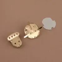 Застёжка для сумки, 3.8×3.8 см, цвет золотой