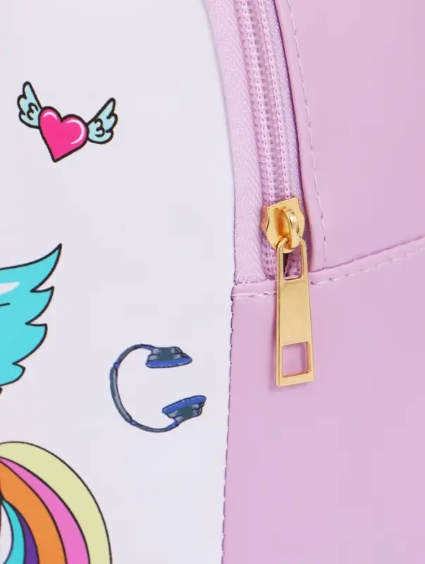 Рюкзак дет 18*8*23 см, Единорог, отд на молнии, сиреневый Рюкзак дет 18*8*23 см, Единорог, отд на молнии, сиреневый