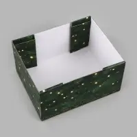 Коробка подарочная, самосборная &laquo;Елочный шар&raquo;, 31.2&times;25.6&times;16.1 см
