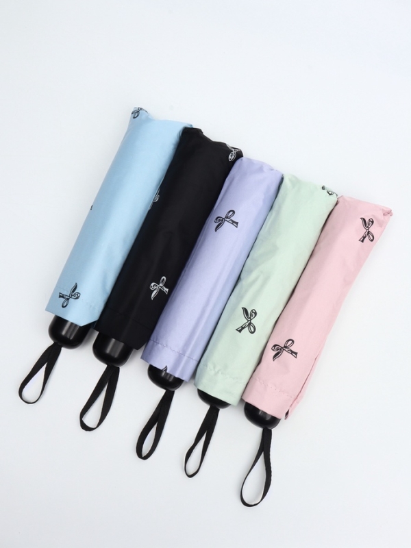 Зонт механический «Банты», эпонж, 4 сложения, 8 спиц, R = 48/55 см, D = 110 см, цвет МИКС Зонт механический «Банты», эпонж, 4 сложения, 8 спиц, R = 48/55 см, D = 110 см, цвет МИКС