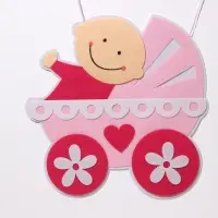 Украшение на гендер пати &laquo;Подвеска It's a Girl&raquo;, 32&times;32&times;43 см