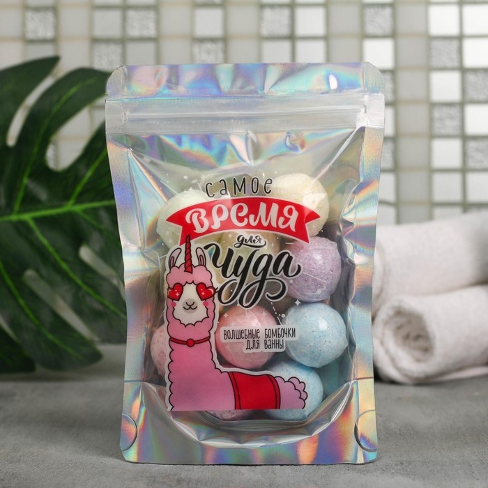 Подарочный набор косметики «Самое время для чуда», бомбочки для ванны, 10 х 10 г, BEAUTY FOX Подарочный набор косметики «Самое время для чуда», бомбочки для ванны, 10 х 10 г, BEAUTY FOX