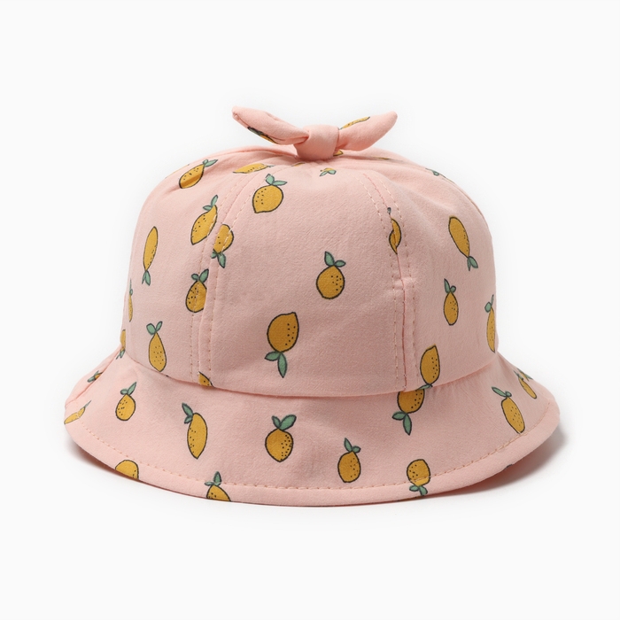 Панама детская Панама детская "Лимончик" MINAKU, цвет персиковый, р-р 46