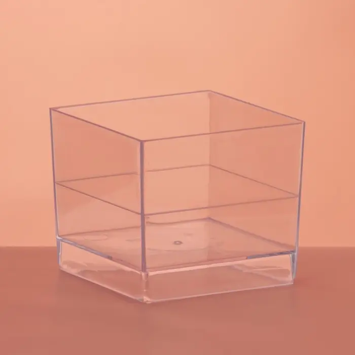 Форма одноразовая для фуршета &laquo;Куб&raquo;, 60 мл, пластик, прозрачная