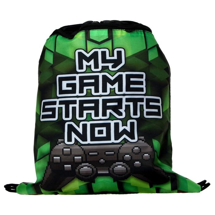 Мешок для обуви с карманом 420 х 340 мм, Calligrata МСО-7С, (мягкий полиэстер, плотность 210D), Мешок для обуви с карманом 420 х 340 мм, Calligrata МСО-7С, (мягкий полиэстер, плотность 210D), "Геймер"