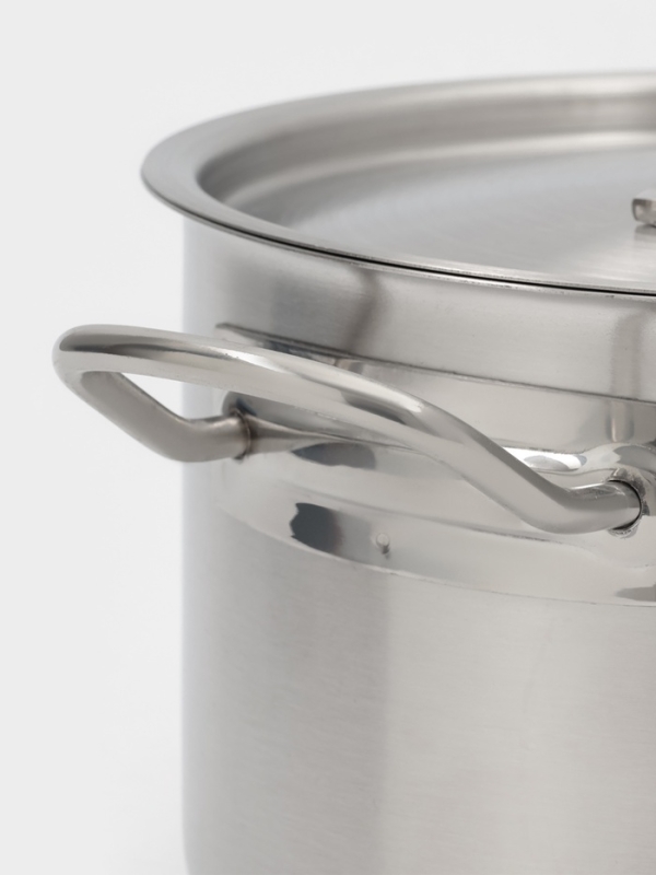 Ковш 4 л, d=20, h=12,5 см, с крышкой, толщина стенки 0,8 мм, индукция, две ручки Ковш 4 л, d=20, h=12,5 см, с крышкой, толщина стенки 0,8 мм, индукция, две ручки