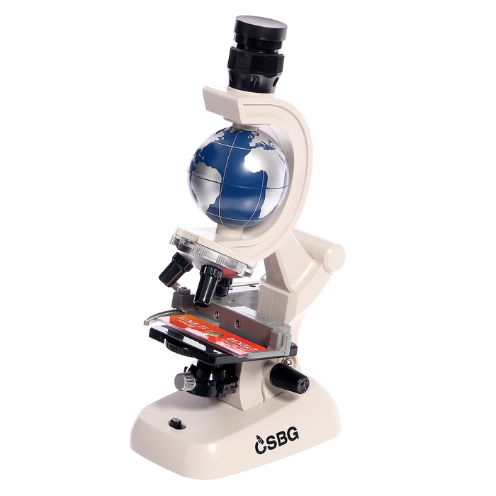 Микроскоп, с планетой, держатель для телефона, подсветка, увеличение x100, x400, x1200 Микроскоп, с планетой, держатель для телефона, подсветка, увеличение x100, x400, x1200