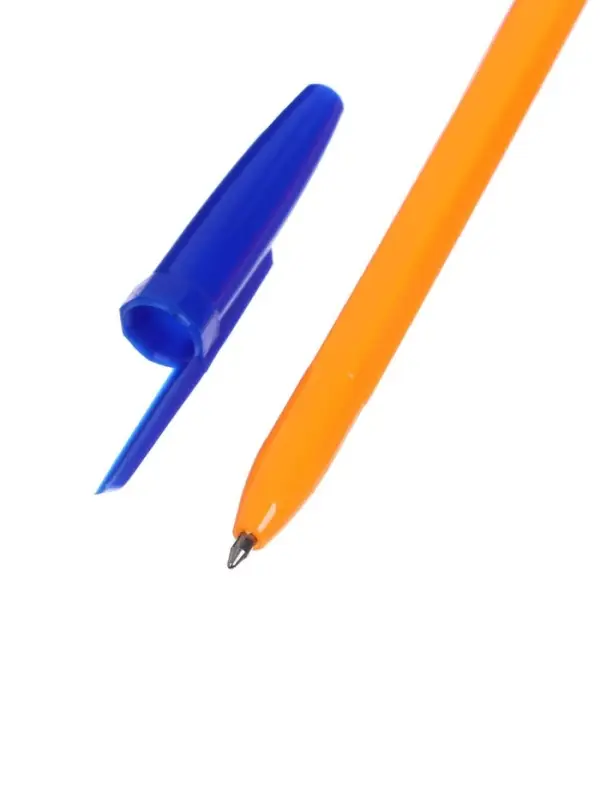 Набор шариковых ручек Calligrata, 4 цвета, узел 0.7 мм, оранжевый корпус