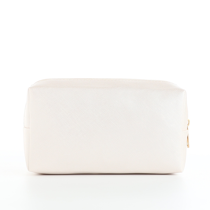 Косметичка дорожная на молнии, цвет белый