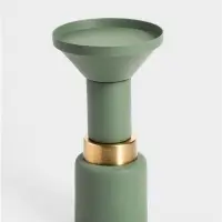 Подсвечник на 1 свечу текстурный &laquo;Болотный&raquo;, 10.5&times;10.5&times;20 см