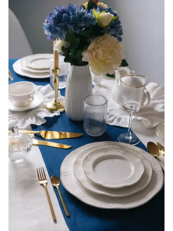 Тарелка WY Empire, d=18 см, фарфор, белая