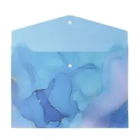 Папка-конверт на кнопке формат А4 180мкр блестящая МИКС Мрамор  (штрихкод на штуке)