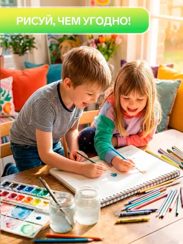 Альбом для рисования Calligrata &laquo;Скорость без границ&raquo; А4, 32 листа, на скрепке, плотность листов 100 г/м&sup2;, обложка из мелованного картона