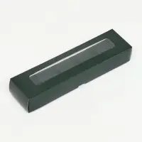 Коробка для 5 конфет, зелёный, 22×5.5×3.5 см