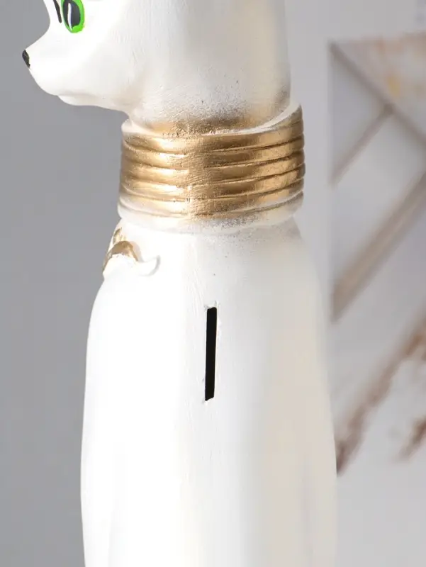 Копилка для денег &laquo;Кошка Маркиза с обручем&raquo;, белая, 48&times;18&times;15 см