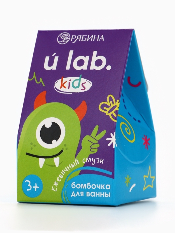 Детский бурлящий шар «Монстрики», аромат ежевичный смузи 40 г, URAL LAB Детский бурлящий шар «Монстрики», аромат ежевичный смузи 40 г, URAL LAB