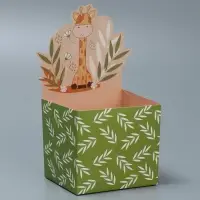 Коробки для мини букетов «Жирафик», 12 × 20 × 10 см Коробки для мини букетов «Жирафик», 12 × 20 × 10 см