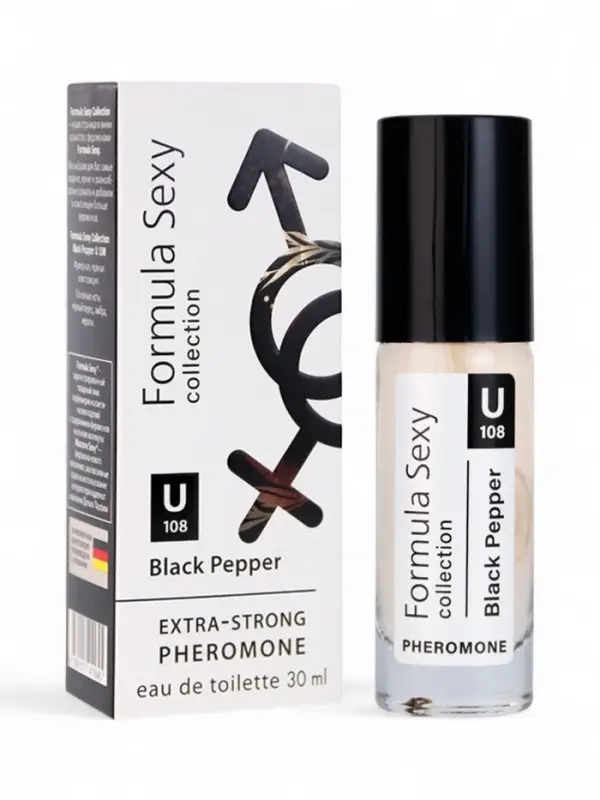 Туалетная вода женская с феромонами Formula Sexy collection Black Pepper U108, 30 мл Туалетная вода женская с феромонами Formula Sexy collection Black Pepper U108, 30 мл