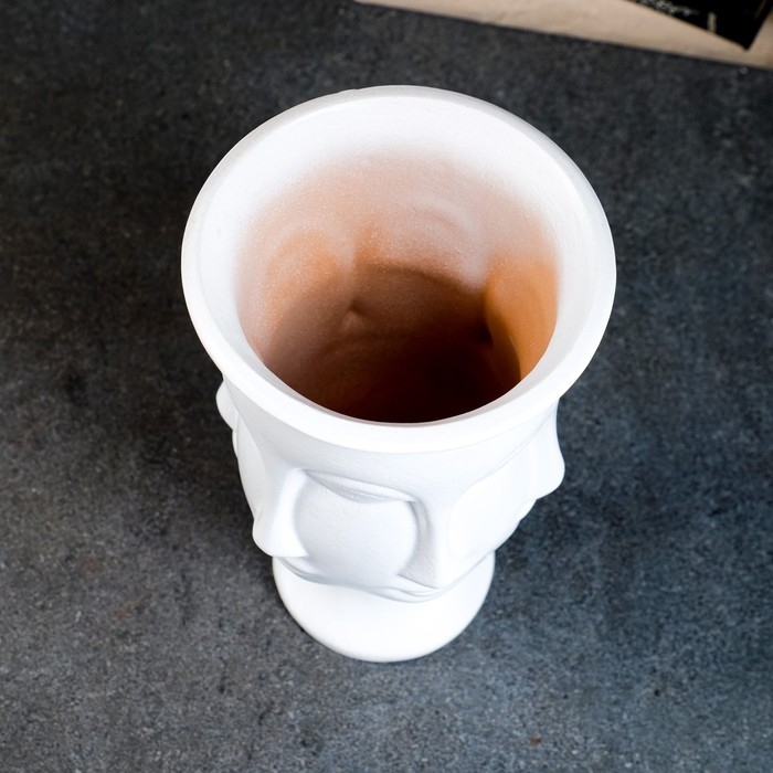 Кашпо - органайзер «Аделия» на ножке, белое, 1л/ 23х13см Кашпо - органайзер «Аделия» на ножке, белое, 1л/ 23х13см