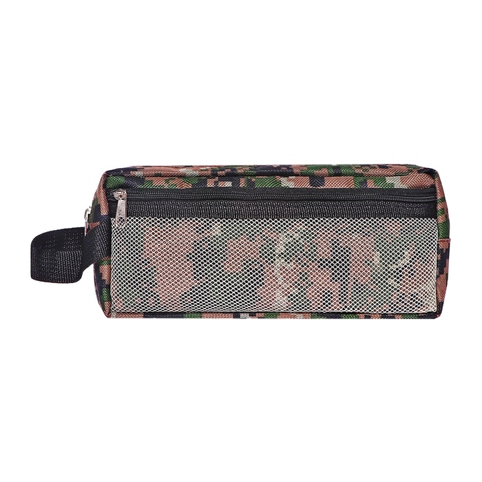 Пенал мягкий  Пенал мягкий "Миллитари", 3 отделения, 90 х 215 х 80 мм, с ручкой, МИКС