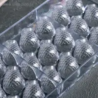 Форма для конфет и шоколада &laquo;Ананас&raquo;, 28&times;14 см, 21 ячейка, цвет прозрачный