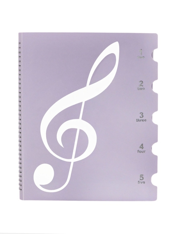 Нотная папка - 20 файлов 40 листов фиолетовая Нотная папка - 20 файлов 40 листов фиолетовая