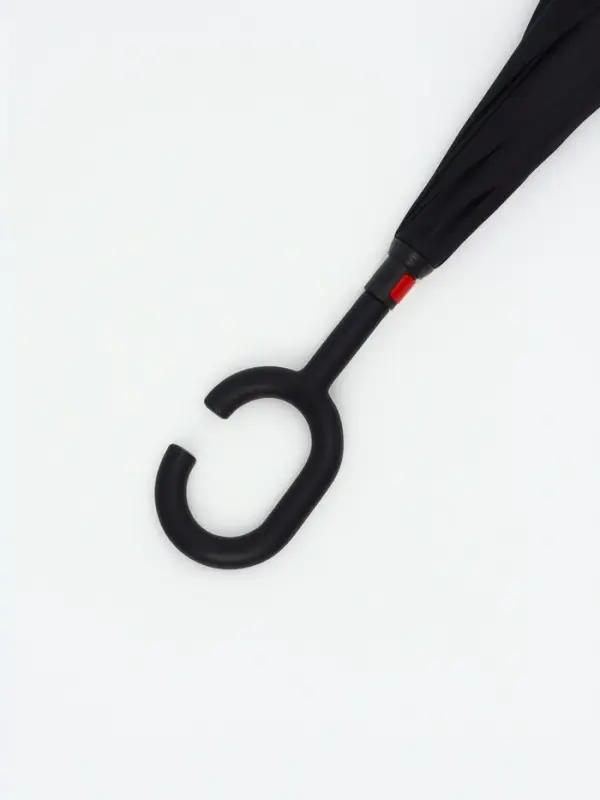 Зонт - наоборот &laquo;Однотон&raquo;, механический, 8 спиц, R=53/61 см, d=106 см, чёрный