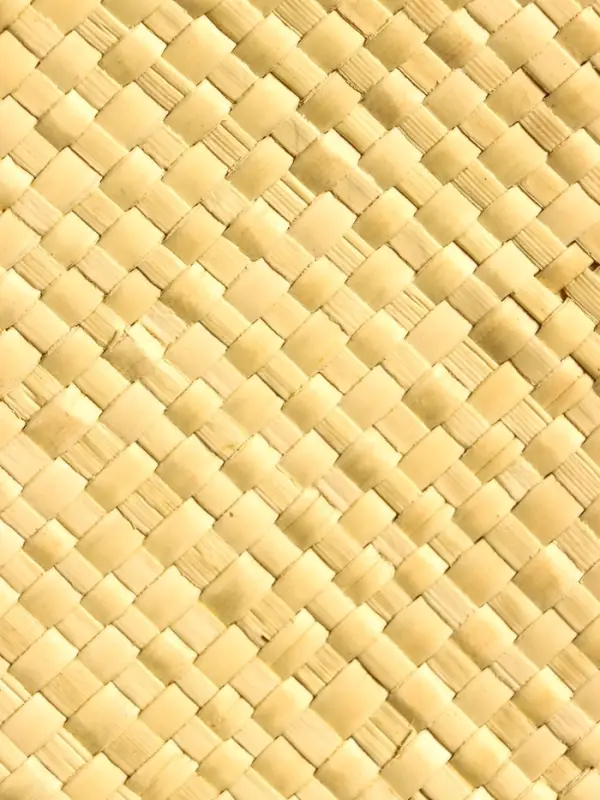 Сумка плетёная из пандана, 27×17×40 см, бежевая