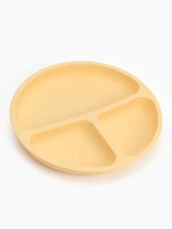 Тарелка детская секционная, 3 секции, молочный, Mum&Baby