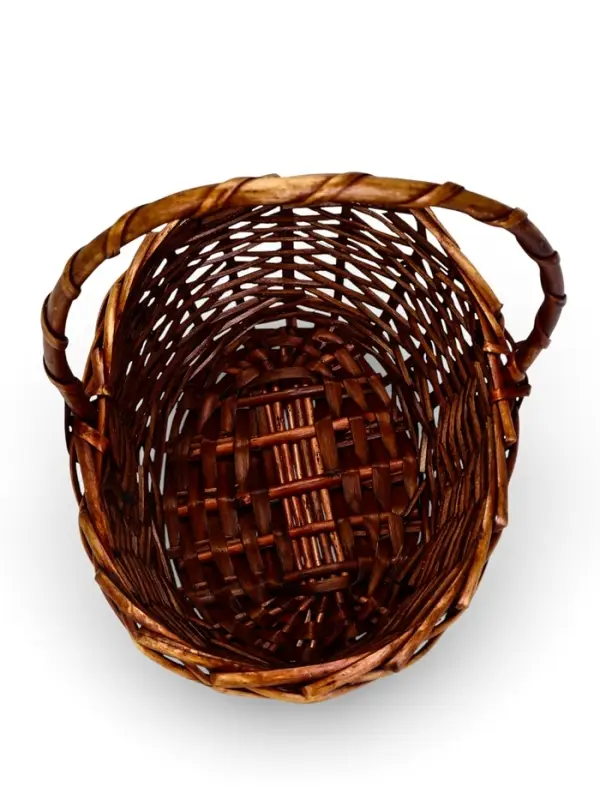 Корзина плетеная (ива)  27 х 21 х 11/28  см коричневый