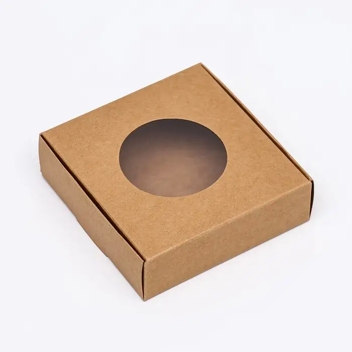 Коробочка самосборная, крафт, 10×10×3 см Коробочка самосборная, крафт, 10×10×3 см