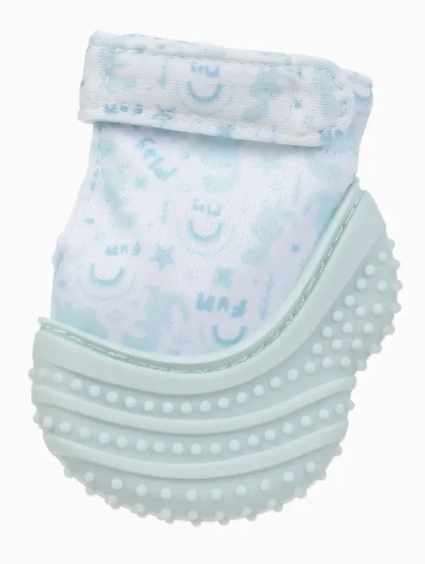 Прорезыватель на ручку для зубов &laquo;Дино&raquo;, светло-серый