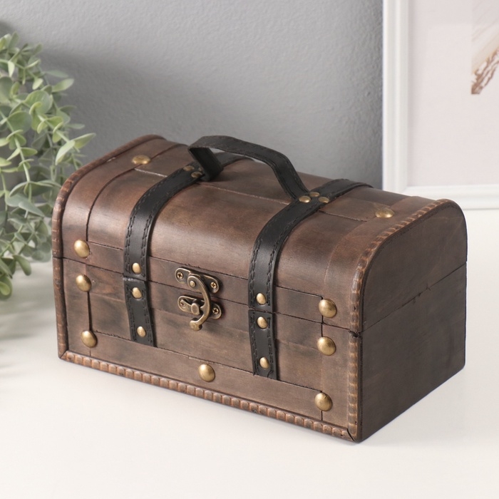 Шкатулка для украшений «Сундук. Джино», дерево, 26×15×14 см Шкатулка для украшений «Сундук. Джино», дерево, 26×15×14 см