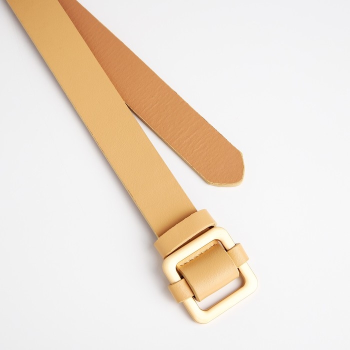 Ремень женский, ширина 3 см, пряжка металл, цвет бежевый Ремень женский, ширина 3 см, пряжка металл, цвет бежевый