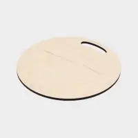 Доска разделочная сувенирная Дарим Красиво «Символ года. Богатства», d=25.5 см, дерево, разноцветная