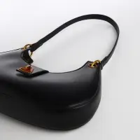 Сумка женская багет TEXTURA на молнии, 30&times;5&times;17 см, чёрная