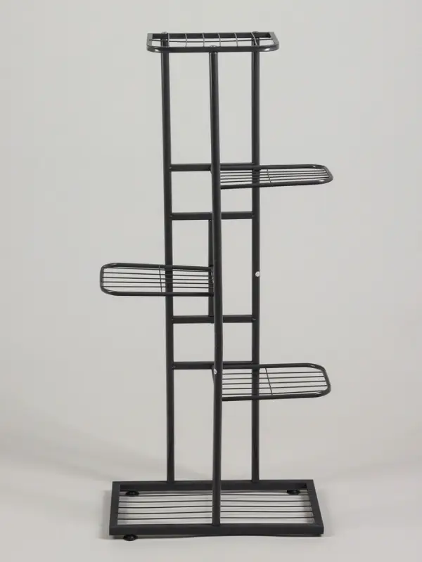 Подставка для цветов Greengo, 5 полок, 44&times;22&times;95 см, напольная, металл, тёмно-серая