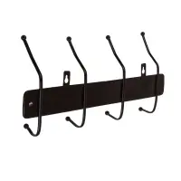 Вешалка настенная тм VETTA Плетенка, металл, 4 крючка, 32х14х4см