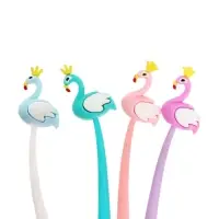 Ручка-прикол &laquo;Фламинго&raquo;, синий стержень, гелевая, МИКС