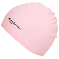 Шапочка для плавания взрослая ONLYTOP, силиконовая, обхват 54-60 см, МИКС