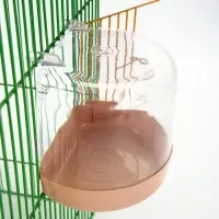 Купалка для птиц, внешняя 12&times;9&times;11 см, бежевая