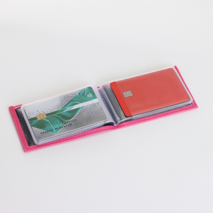 Визитница, 18 карт, цвет розовый Визитница, 18 карт, цвет розовый