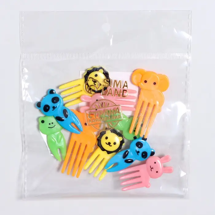 Шпажки для канапе «Зверюшки», набор 10 шт.