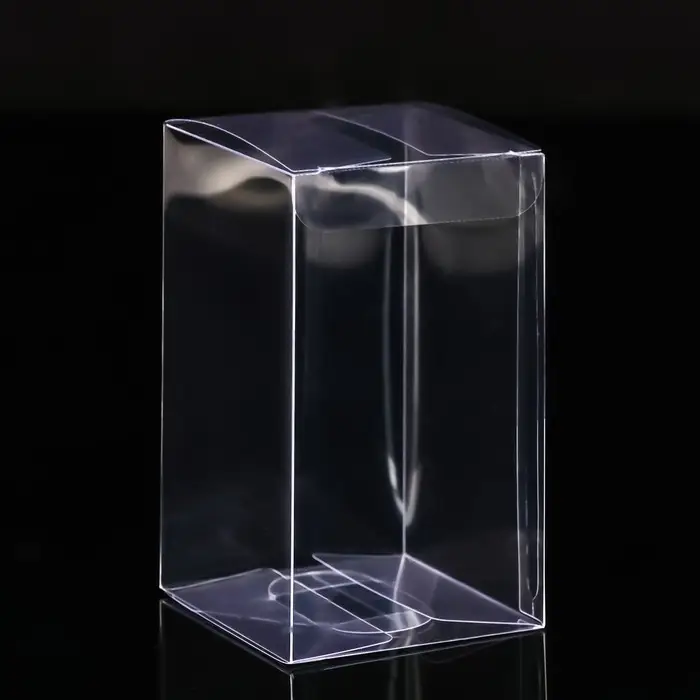 Складная прозрачная коробка из PVC, для упаковки подарков, 7×7×12 см Складная прозрачная коробка из PVC, для упаковки подарков, 7×7×12 см