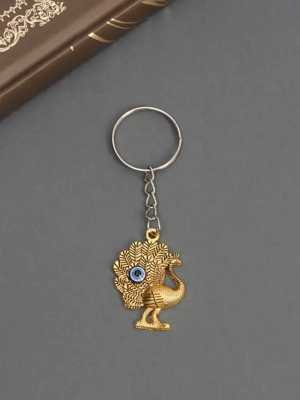 Брелок металл глазки Брелок металл глазки "Павлин" МИКС 2,5х3 см