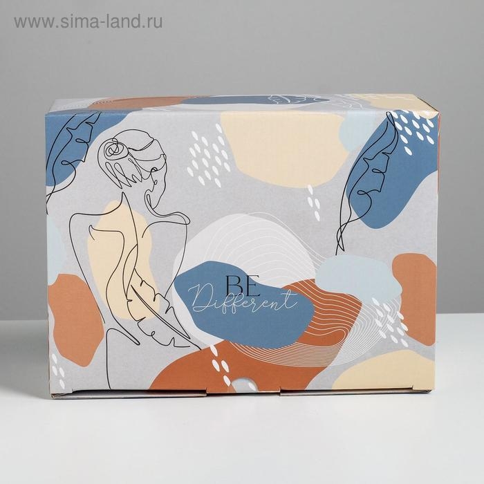 Коробка подарочная сборная, упаковка, «Силуэт», 26 х 19 х 10 см Коробка подарочная сборная, упаковка, «Силуэт», 26 х 19 х 10 см
