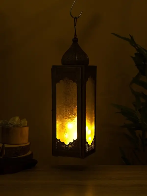 Подсвечник фонарь &laquo;Сокровищница&raquo;, 11&times;12&times;39 см, железо